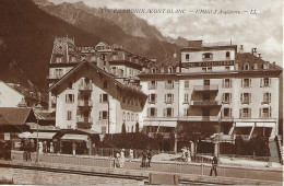 74 - CHAMONIX - CPA - Hôtels D'Angleterre, De Londres, Magasins "aux Fleurs Des Alpes, Horticulteur Et Librairie Payot - Chamonix-Mont-Blanc