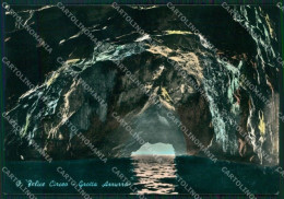 Napoli Capri Grotta Azzurra PIEGATA FG Foto Cartolina KB5555 - Napoli