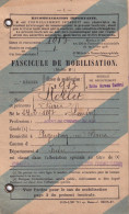 Paris Fascicule De Mobilisation 1939 Compagnie Des Chemins De Fer D'Orléans Classe De 1913 Domicilié Argenton (36) - WW II