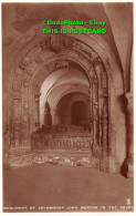 R432836 Monument Of Archbishop John Morton In The Crypt. Canterbury Cathedral. S - Monde