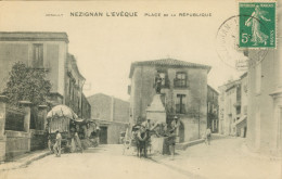 34)     NEZIGNAN L' EVEQUE  - Place De La République - Autres & Non Classés