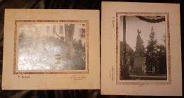 2 Photos - 1927 - Inauguration Du Monument Aux Morts De MENAT (63) - St-Eloy - Pas Cartes Postales - - Saint Eloy Les Mines