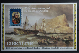 Gibraltar Block 7 Mit 411 Gestempelt #VO106 - Gibraltar