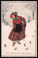 Artist Signed Illustratori Girl Winter Snow New Year Serie 22-93 Postcard VK6790 - Sonstige & Ohne Zuordnung
