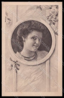 Artist Signed Lady Necklace Roses Viennoise Serie 183 ABRADED Postcard VK6908 - Autres & Non Classés