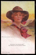 Artist Signed P. Boileau Lady Golden West Reinthal 755 Postcard VK6801 - Otros & Sin Clasificación