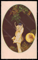 Artist Signed T. Corbella Lady Pierrot Paper Moon Degami 668 Pc VK5904 - Sonstige & Ohne Zuordnung