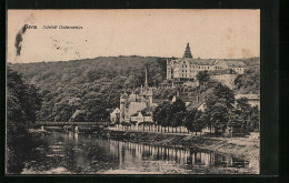 AK Gera, Blick Auf Die Weisse Elster Gegen Schloss Osterstein  - Gera