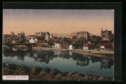 AK Saalfeld A. Saale, Teilansicht Mit Brücke  - Saalfeld