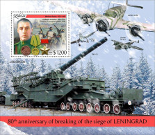 Liberia 2023 War WWII  80th Anniversary Of Breaking Of The Siege Of Leningrad S202403 - Liberia