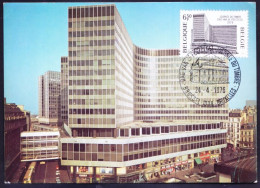 Belgium 1976 Maxi Card, Centre Monnaie An Iconic Building, Architecture, Post Offices - A - 1971-1980