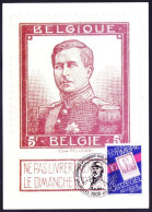 Belgium 1994 Maxi Card King Albert I 60th Death Anniversary Kings Royal Families - 1991-2000