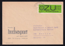 ZU-Marke Auf Brief Des Deutschen Buchexport Und -import GmbH Leipzig - Otros & Sin Clasificación