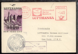 Lufthansa Ausstellungsluftpost Zur INTERPEX Köln-New - Sonstige & Ohne Zuordnung