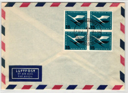 BRD Bund 205-208 4 Ungelaufene Briefe Mit 4er Block #JF656 - Other & Unclassified