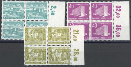 Berlin, 1954, 121-23 SR, Postfrisch, Viererblock - Otros & Sin Clasificación