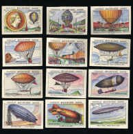 Meurisse - Ca 1930 - 10 - Aéronautique, Aeronautics, Balloon, Zeppelin - Full Serie (no 3 Backside Damaged) - Otros & Sin Clasificación