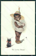 Kennedy Black Little Girl Little Darkies Serie 521 Postcard Cartolina QT6791 - Otros & Sin Clasificación