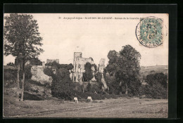 CPA St-Aubin-de-Luigné, Ruines De La Guerche  - Autres & Non Classés