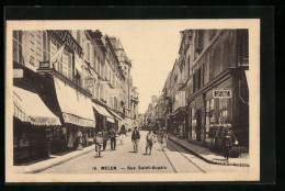 CPA Melun, Rue Saint-Aspais  - Melun