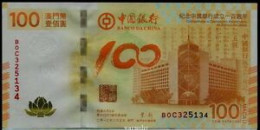 Macau 100 Patacas 2012 Commemorative P-115 UNC Prefix MO - Macau