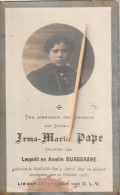 Stalhille, 1918, Irma Pape, Burggrave - Devotion Images