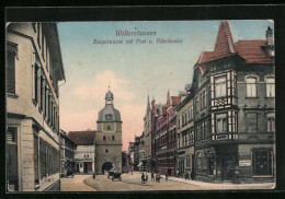AK Waltershausen, Hauptstrasse Mit Post Und Nikolaustor  - Waltershausen