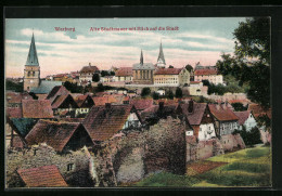 AK Warburg, Alte Stadtmauer Mit Stadtpanorama  - Warburg
