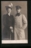 AK Kronprinz Wilhelm Von Preussen Mit Seiner Gattin  - Royal Families