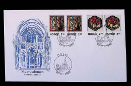 CL, FDC, Premier Jour, Forstedagsbrev, Norvége, Norge, Oslo, 26-11-1986, Nidarosdomen, 915-916 - FDC