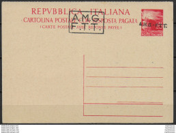 1948 Trieste A Cartolina Postale Lire 20 Filagrano N. C8BaD - Entiers Postaux