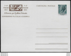 1953 Italia C149 Lire 20 Cartolina Postale Fil. - Entero Postal