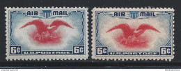 1938 Stati Uniti , Posta Aerea 23+23a 2 Valori MNH ** GOMMA INTEGRA - Other & Unclassified