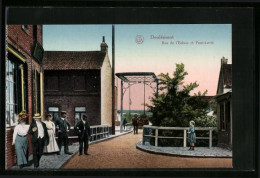 CPA Deulémont, Rue De L`Ecluse Et Pont-Levis  - Autres & Non Classés