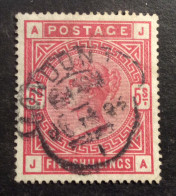 GB85 Victoria 5s Rouge  YT 87 Ancre Oblitéré - Used Stamps