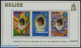 Belize/British Honduras 1982 Diana Birthday S/s, Mint NH, History - Nature - Charles & Diana - Kings & Queens (Royalty.. - Familles Royales