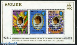 Belize/British Honduras 1982 Royal Baby S/s, Mint NH, History - Charles & Diana - Kings & Queens (Royalty) - Familles Royales