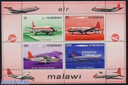 Malawi 1972 Air Malawi S/s, Mint NH, Transport - Aircraft & Aviation - Airplanes