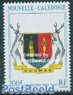 New Caledonia 1989 Koumac Coat Of Arms 1v, Mint NH, History - Nature - Coat Of Arms - Deer - Unused Stamps