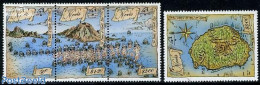 Nevis 1989 Philexfrance 4v (1v+[::]), Mint NH, Various - Maps - Aardrijkskunde