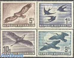 Austria 1953 Airmail, Birds 4v, Unused (hinged), Nature - Birds - Birds Of Prey - Unused Stamps