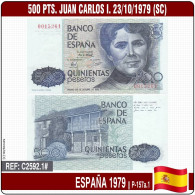 C2592.1# España 1979. 500 Pesetas. Juan Carlos I (SC) P-157a.1 - [ 4] 1975-…: Juan Carlos I.
