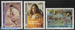 French Polynesia 1989 July Festival 3v, Mint NH, Various - Folklore - Unused Stamps