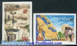 Senegal 2001 50 Years WMO 2v Imperforated, Mint NH, Science - Various - Meteorology - Telecommunication - Maps - Clima & Meteorologia