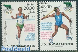 Somalia 1987 Olympihilex 2v, Mint NH, Sport - Athletics - Olympic Games - Leichtathletik