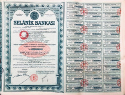 Turquie: Banque De Salonique -> Selanik Bankasi Action + Coupons - Banco & Caja De Ahorros