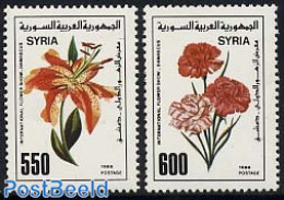 Syria 1988 Flower Show 2v, Mint NH, Nature - Flowers & Plants - Syrie