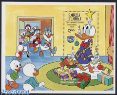 Turks And Caicos Islands 1984 Christmas, Disney S/s, Mint NH, Religion - Christmas - Art - Disney - Christmas