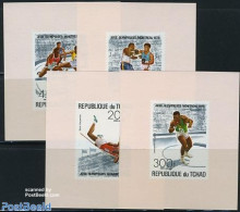 Chad 1976 Montreal Olympics 4 S/s, Mint NH, Sport - Athletics - Boxing - Olympic Games - Other & Unclassified
