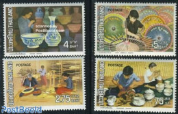 Thailand 1973 Handicrafts 4v, Mint NH, Art - Handicrafts - Tailandia